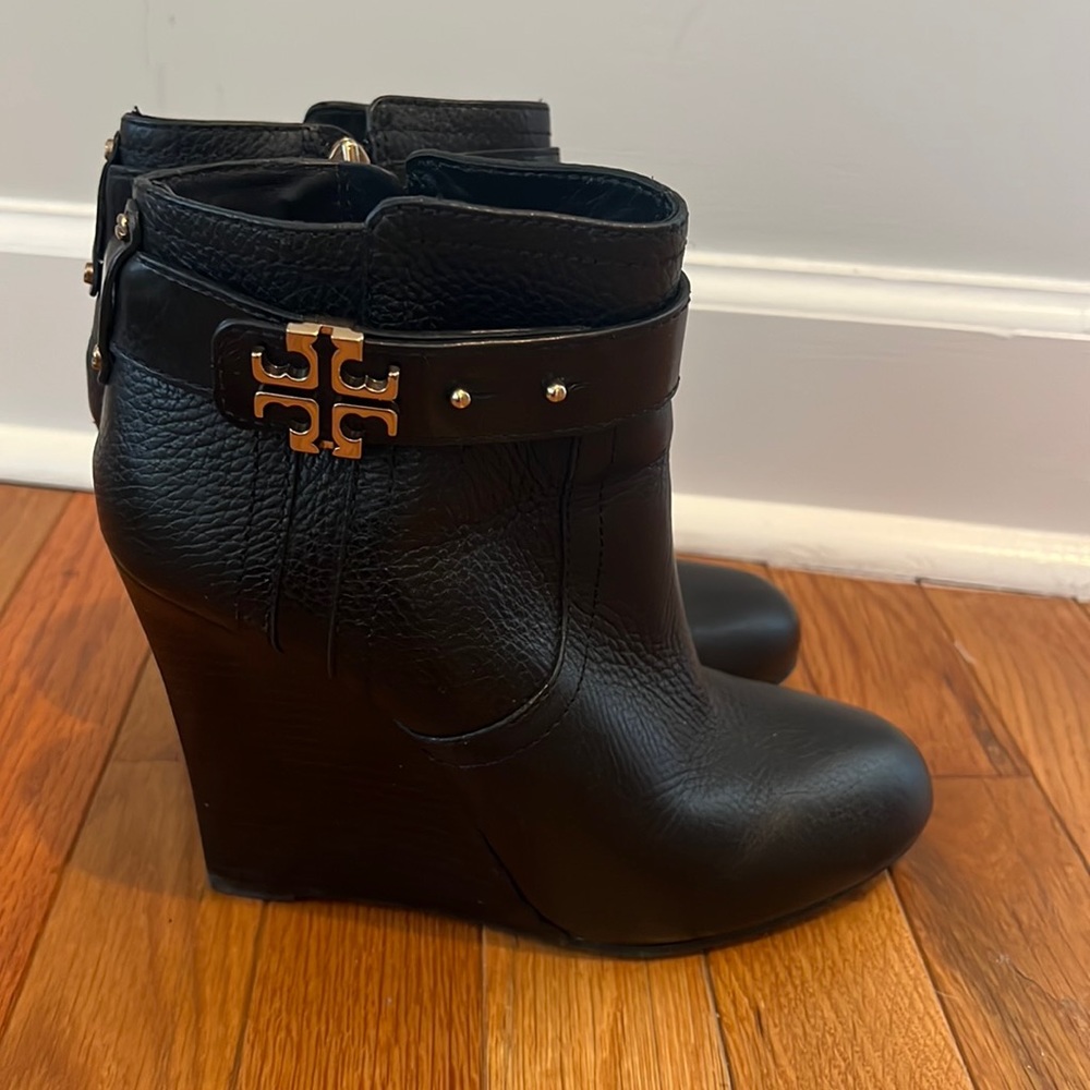Authentic Tory Burch wedge boots